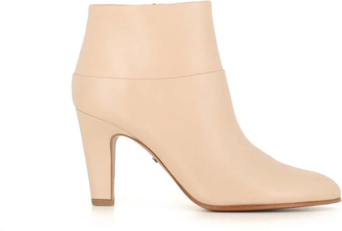 Chloé Beige Leren Enkellaarzen Beige Dames