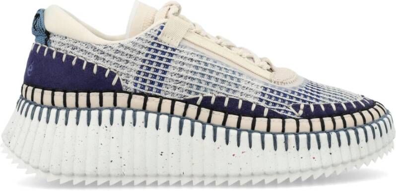 Chloé Cosmic Blauwe Sneakers voor Vrouwen Multicolor Dames