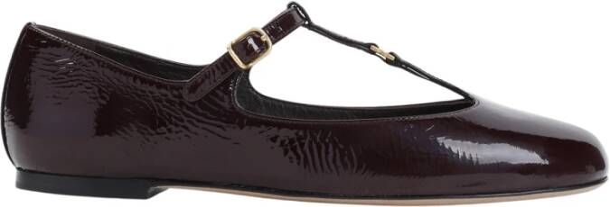 Chloé Elegant Pink Purple Ballerina Flats Purple Dames