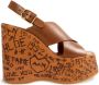 Chloé Gemberbruine hoge hak sandalen Brown Dames - Thumbnail 1