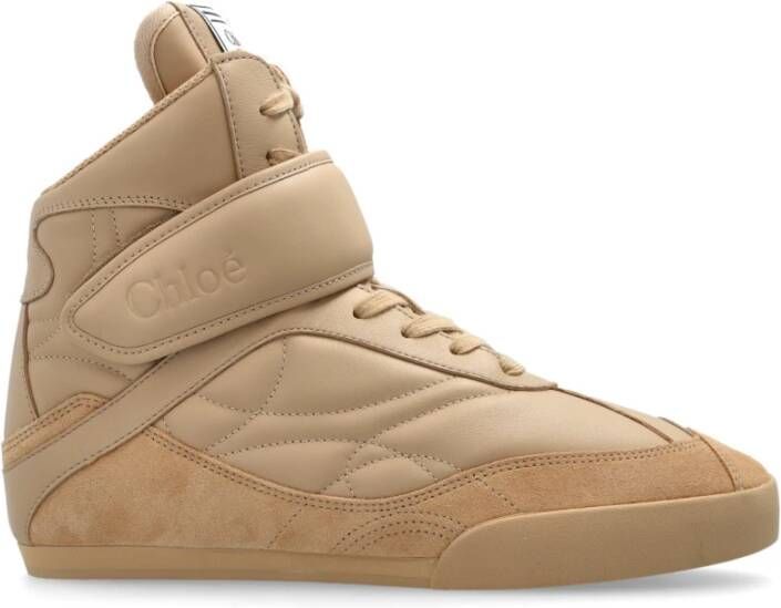 Chloé Kick hoge sneakers Beige Dames