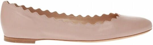 Chloé Lauren leather ballet flats Beige Dames