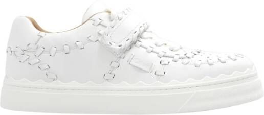 Chloé Witte Lauren Strap Sneakers White Dames