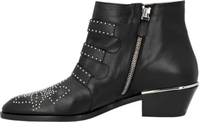 Chloé Leather boots Black Dames