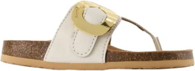 Chloé Leather flats Beige Dames