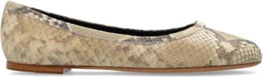 Chloé Leren balletflats Marcie Beige Dames