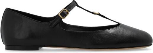 Chloé Leren balletflats Marcie Black Dames