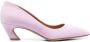 Chloé Lila Leren Pumps met Hak Purple Dames - Thumbnail 1