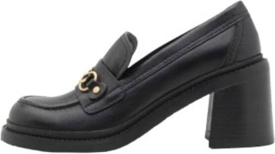 Chloé Luxe Montpellier Coqueline Boutique Mocassins Zwart Goud Black Dames