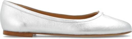 Chloé Metallic Platte Schoenen Zilver Gray Dames