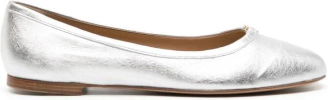 Chloé Metallic Platte Schoenen Zilver Gray Dames