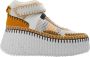 Chloé Sneakers Nama Wedge Heel Sneakers in geel - Thumbnail 1