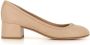 Chloé Nude Leren Hakken met Gouden Detail Beige Dames - Thumbnail 1