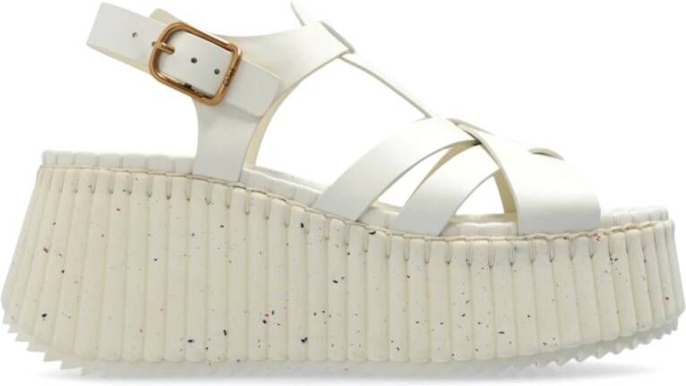 Chloé Plateau sandalen Nama Beige Dames