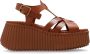 Chloé Platform Sandalen Nama Brown Dames - Thumbnail 1