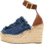Chloé Pre-owned Denim sandals Blue Dames - Thumbnail 1
