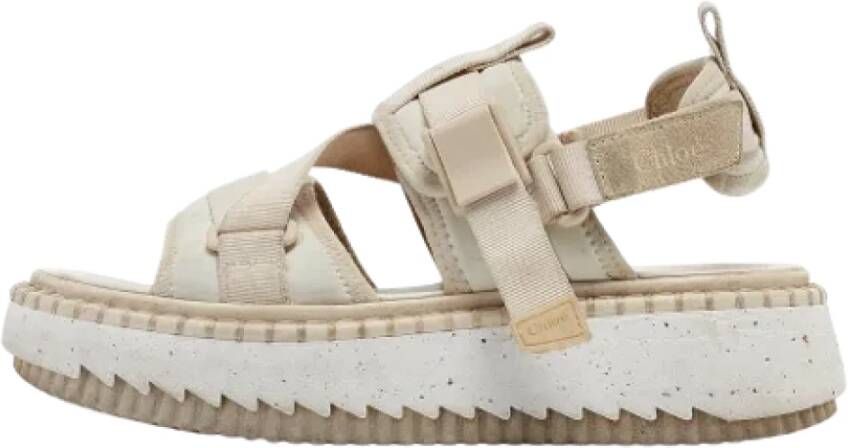 Chloé Pre-owned Fabric sandals White Dames