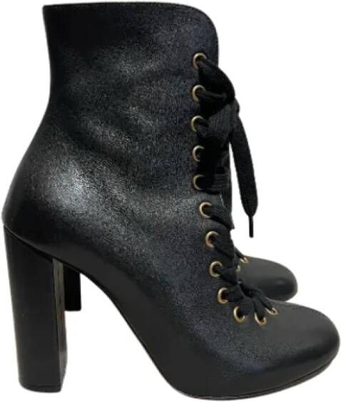 Chloé Pre-owned Leather boots Black Dames