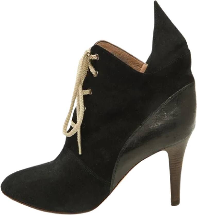 Chloé Pre-owned Leather boots Black Dames