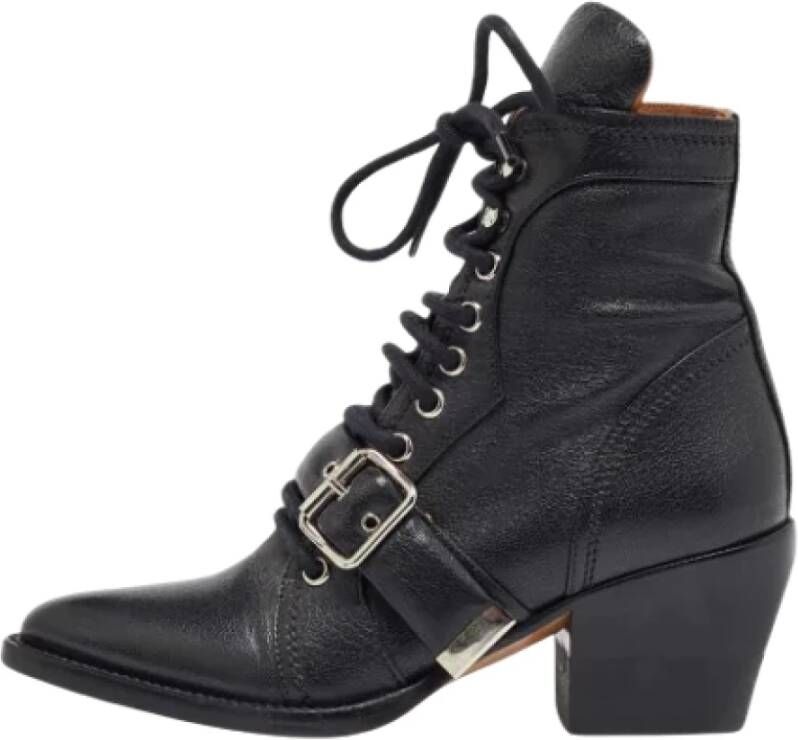 Chloé Pre-owned Leather boots Black Dames