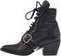 Chloé Pre-owned Leather boots Black Dames - Thumbnail 1