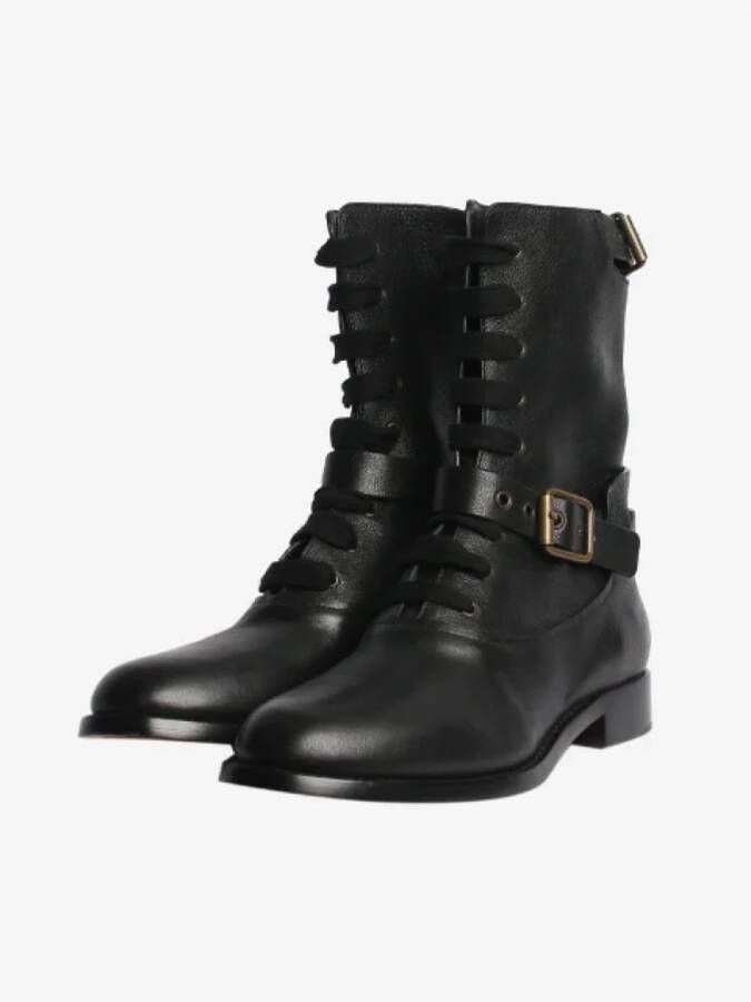 Chloé Pre-owned Leather boots Black Dames