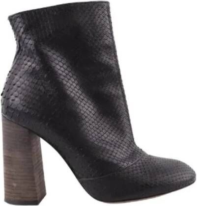 Chloé Pre-owned Leather boots Black Dames