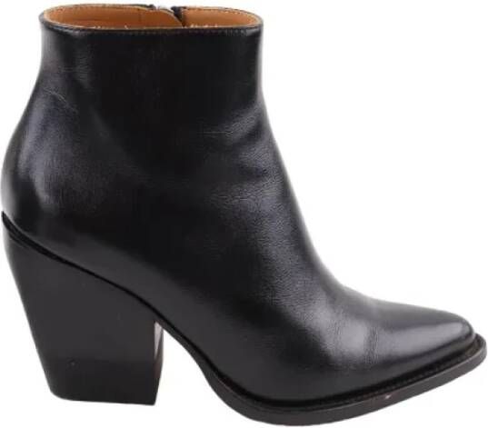 Chloé Pre-owned Leather boots Black Dames