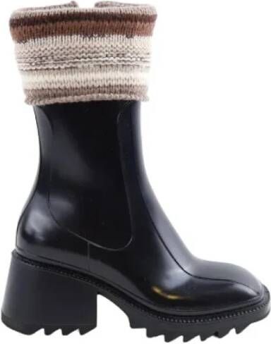 Chloé Pre-owned Leather boots Black Dames