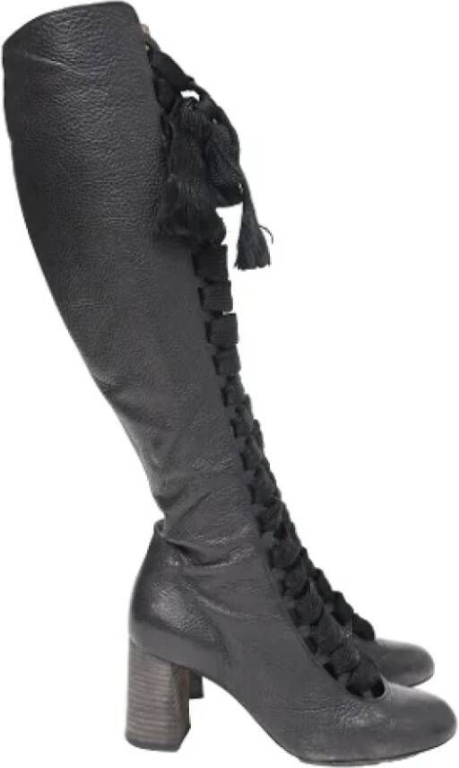 Chloé Pre-owned Leather boots Black Dames