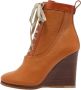 Chloé Pre-owned Leather boots Brown Dames - Thumbnail 1