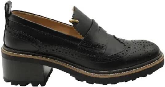 Chloé Pre-owned Leather espadrilles Black Dames