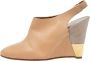 Chloé Pre-owned Leather heels Beige Dames - Thumbnail 1