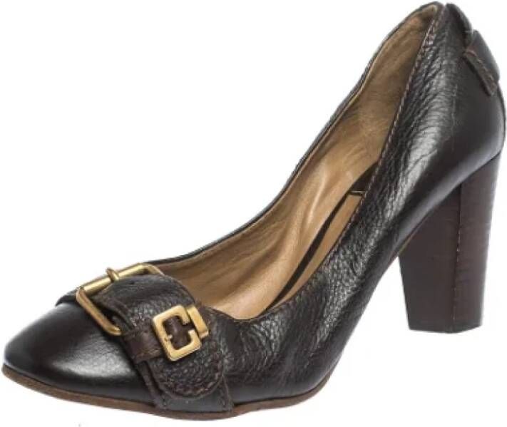 Chloé Pre-owned Leather heels Brown Dames