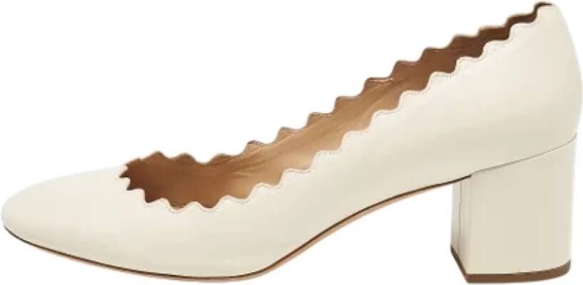 Chloé Pre-owned Leather heels White Dames