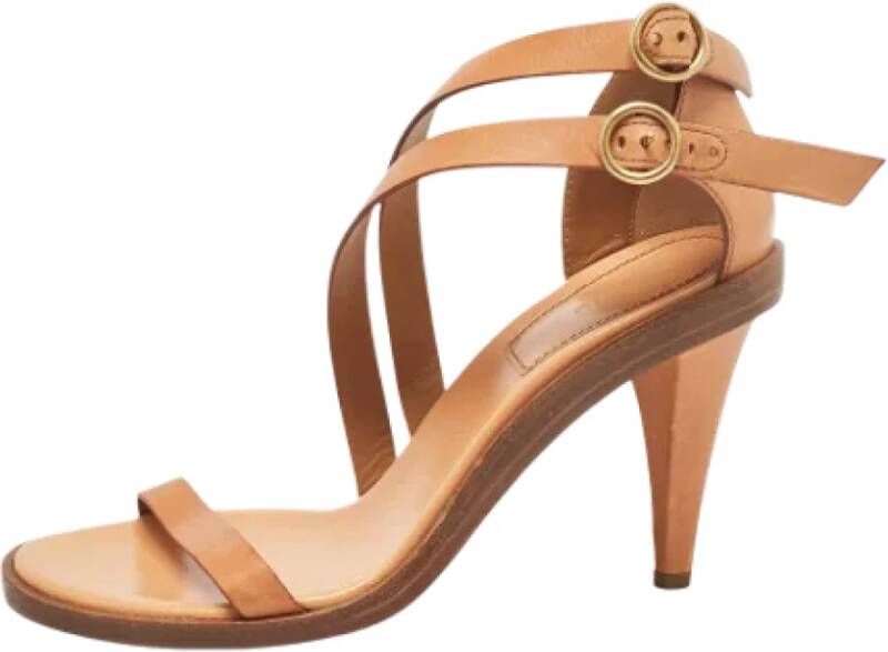 Chloé Pre-owned Leather sandals Beige Dames