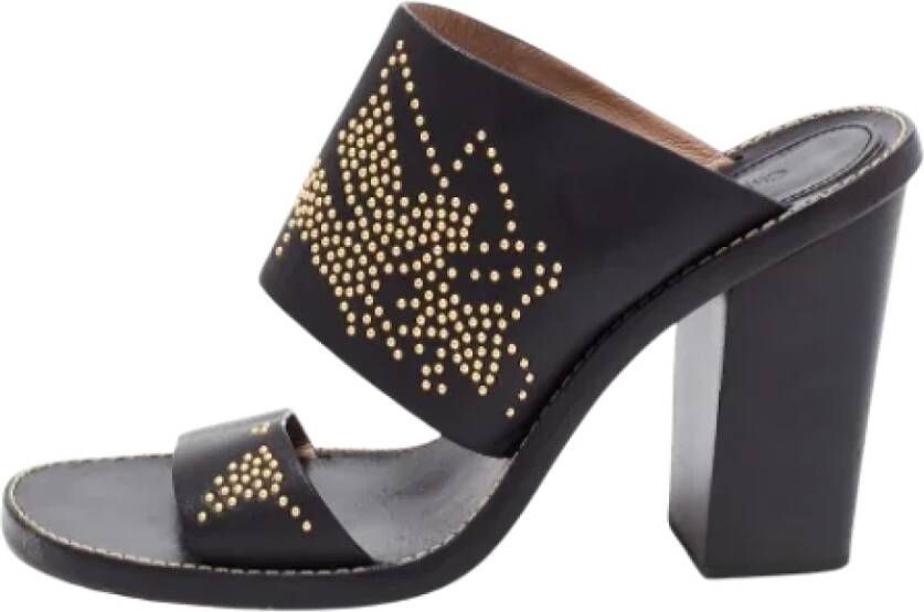 Chloé Pre-owned Leather sandals Black Dames