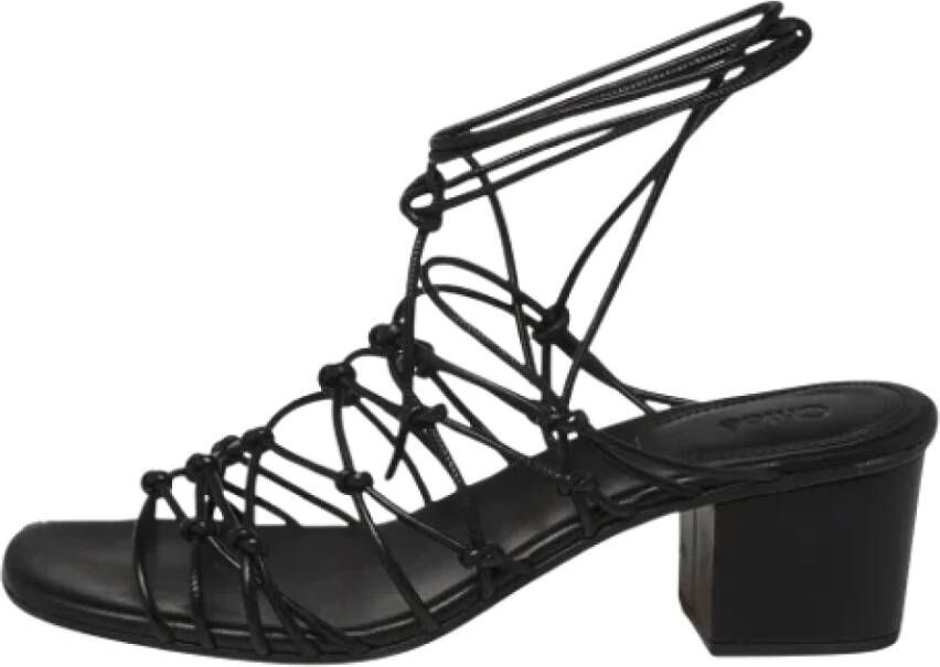 Chloé Pre-owned Leather sandals Black Dames