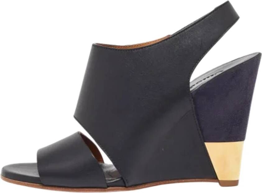 Chloé Pre-owned Leather sandals Black Dames