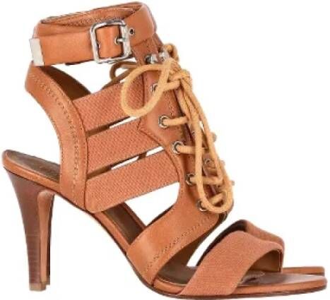 Chloé Pre-owned Leather sandals Brown Dames