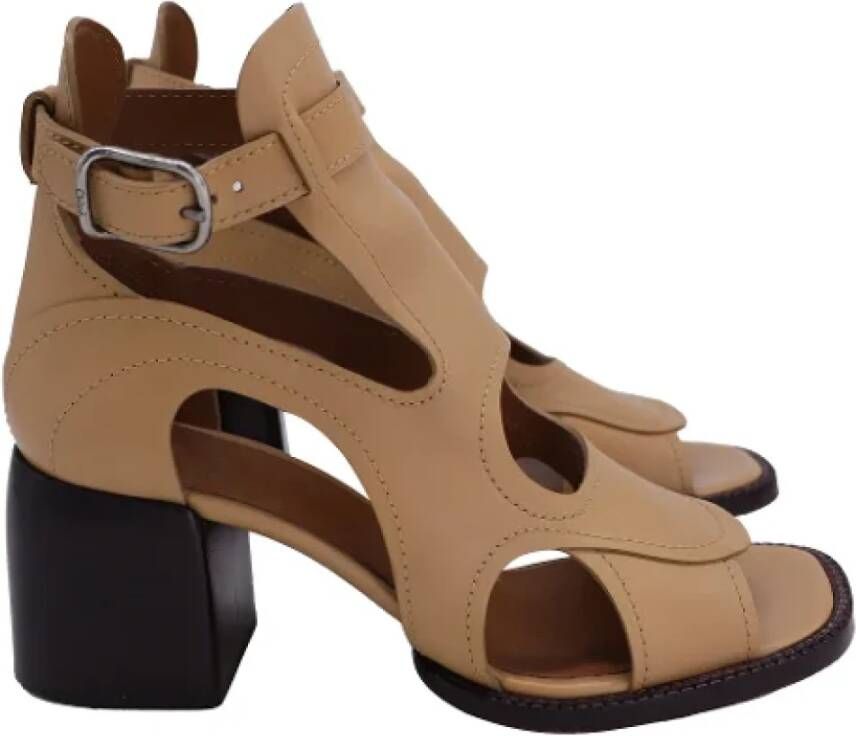 Chloé Pre-owned Leather sandals Brown Dames