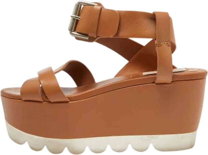 Chloé Pre-owned Leather sandals Brown Dames