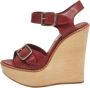 Chloé Pre-owned Leather sandals Red Dames - Thumbnail 1