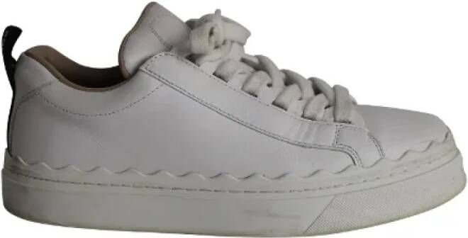 Chloé Pre-owned Leather sneakers Gray Dames