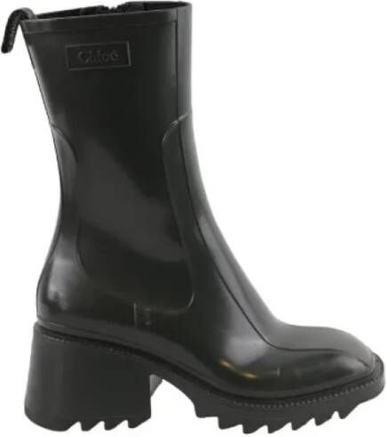 Chloé Pre-owned Plastic boots Green Dames