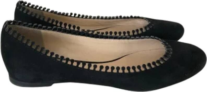 Chloé Pre-owned Platte schoenen Black Dames