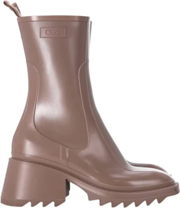 Chloé Pre-owned Rubber boots Beige Dames