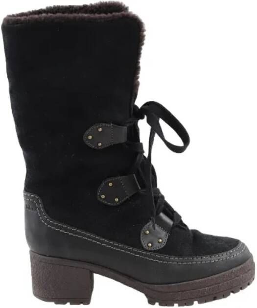 Chloé Pre-owned Suede boots Black Dames