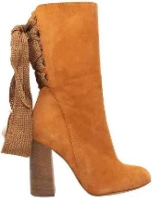 Chloé Pre-owned Suede boots Brown Dames