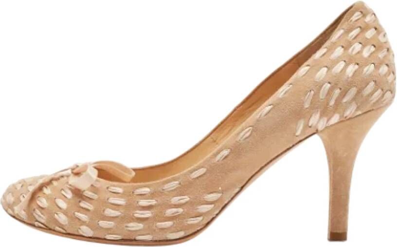 Chloé Pre-owned Suede heels Beige Dames